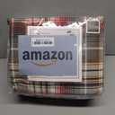 RUVANTI Flannel Sheets Queen Size - 100% Cotton Double Brushed Bed Sheets, Deep Pockets 16 Inches Queen Sheet Set, All Seasons Breathable & Extra Soft - Warm & Cozy, 4 Piece, Halloween Check