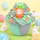 Butter Galaxy Slime Kit Easter Basket Stuffers - 8 Prefilled Easter Eggs with Butter Slime & Cute Slimes Add-ins, Soft & Non Stick Fluffy Slimes for Birthday Party Favors for Girls & Boys Egg Fillers