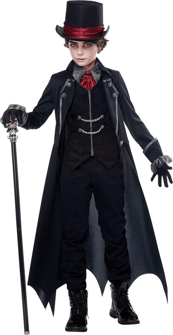 California Costumes Boy's Gothic Vampire Costume X-Large Black/Wine (Black)