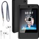 PTHTECHUS Kids Phone Toy for Boys Girls, 3.8 "Touch Screen Toddler Smartphone with Fun Cameras 16 Games MP3 Music Player Audio Recorder Pedometer Torch Alarm Clock Children Phone for Ages 4-14