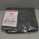 BEQHAUSE Dirt Trapper Door Mat 26" x 40" Half Circle Non-Slip Washable Doormats Entrance Rugs Absorbent Welcome Low Profile Floor Mats for Front Back Door and Entryway, Charcoal