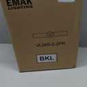 Emak 22 Inch Black Bathroom Light Fixtures Over Mirror, 2-Light Bathroom Vanity Light with Clear Glass Shade, 2 Pack Wall Sconce for Bathroom, Bedroom, Hallway, VL085-BKL-2-2PK