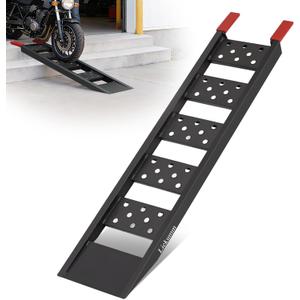 LIEKUMM 40" Heavy Duty Motorcycle Ramp, 1100 lbs Single Loading Ramp for Pickup Trucks, Metal Dirt Bike Ramp for Truck Bed, E-Bike and Scooter Use