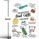 2 x Happy Father's Day Card for Dad Father, Funny Dad Birthday Decoration Card, Humorous Father's Day Cards Gifts, Appreciation Gift Idea from Daughter Son, Birthday Cards for Dad