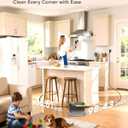 Handheld Steam Cleaner for Home, Portable Steamer for Cleaning with 6-Level Adjustable Handle, 1.47Qt Tank, 15s Heat-Up, 185" Reach & 16 Accessories  Clean Dirt, Car, Grout, Tile, Floor, Grease