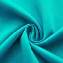 Mrs.Naturall Turquoise Kitchen Curtains 24 Inch Length for Bathroom Pocket Cafe Tiers Darkening Blackout Short Curtains for Small Windows 34 x 24 Inch Length