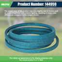 144959 for Craftsman Deck Belt 42 Inch Riding Mower LT1000 LT2000 LT3000 DLT3000 DYT4000 Compatible with Husqvarna Poulan AYP Ariens Lawn Mower Replaces 532138255 532144959 (1/2" X 95") Aramid Belt