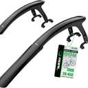 RBRL Bike Fender Set, Quick Release Bike fenders for Gravel and Road Bike, Adjustable Bicycle Fenders 28'', Full Cover Thicken & Widen, Front and Rear Mud Guard for Tire Width: 28-45mm