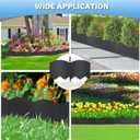 Vashly No-Dig 30Ft Landscape Edging,6 Inch Tall Garden Edging Garden Edging Border, 30Pcs Flower Bed Edging Border with 30Pcs Stakes