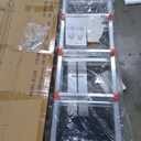 Soctone Ladder, A Frame 6 Step Extension Ladder, 22 Ft with Multi Position & Removable Tool Tray with Stabilizer Bar, 330 lbs Weight Rating Telescoping La dder for Household or Outdoor Work