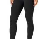 Unthewe High Waisted Naked Feeling Workout Leggings - Buttery Soft No Front Seam Yoga Pants(U800-Black-S)