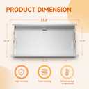 6789 Stainless Steel Flat Top Griddle Insert for Weber Genesis 400 Series