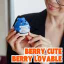 Flirty Berry Pack  Crochet Stuffed Berries Bulk Variety Pack w/Stand (5 pc). Handmade Crochet Figurines Decor - Desk, Office, Coworker, Friend