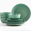 Gallery Service For 4 Madison Dinnerware Set 10 pieces, Green 
