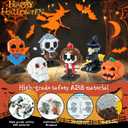 6 Pack Mini Halloween Building Blocks, Halloween Building Toys Set or Kids, Halloween Toy Building Sets, Halloween Mini Building Block Sets for Boys or Girls 8+