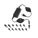 ReTrak 65W Universal AC Laptop Charger, ReTrak Laptop Charger with 13 Adapter Tips, Retractable Universale Laptop Power Adapter Charger, Ultrabook/Notebook/Netbook Wall Charger, ETCHGNBUNN2