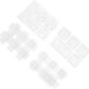 4pcs Silicone for Mechanical Keyboard Crafts Non-Stick Epoxy Molds for Custom Keycaps Easy Release and Creative Design Glitter and Flowers