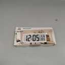 JoFomp LCD Digital Wall Clocks Battery Operated, 8.5" Modern Wall Clocks for Living Room Decor, Simple Digital Wall Clock with Temperature/Date/Time - 12/24H, Small Desk Clock for Bedroom Office (Black)