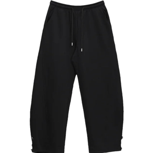 Women's SLLEVEN Pants Elastic Waist Loose Fit Full Length Spliced Jazz Dance Casual Trousers, XL