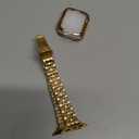 chuangshiji Compatible with Apple Watch Band 38mm 40mm 41mm, Women for iWatch Band Series 9/8/7/6/5/4/3/2/1/SE (S-Gold, 38mm/40mm/41mm)
