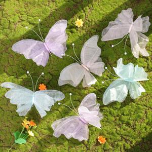 3D Hanging Butterfly Decorations, Butterfly Birthday Party Decorations, 6 Pcs Water-Repellent Paper Butterfly Hanging Decorations for Girls, Women, Flower Garden Party Dcor