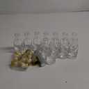 Clear Glass Bottles 3 oz - 100ml [Pack of 12] for Wine Beverages Drinks Oil Vinegar Kombucha Beer Water Soda with Cork Stopper Airtight Lid