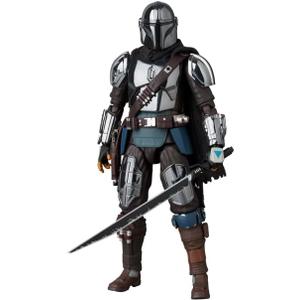 MAFEX No. 256 THE MANDALORIAN CHROME Ver. Total Height: Approx. 6.3 inches (160 mm), Painted Action Figure
