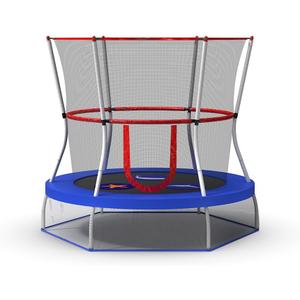 Skywalker Trampolines Mini Trampoline with Enclosure Net (60 - inch, Blue)
