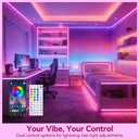 LED Neon Lights, 16.4FT RGB Neon Rope Lights App Control,IR Remote,Music Sync,IP67 Waterproof,Flexible DIY Design for Bedroom,Living Room,Gaming Room,Party,Outdoor,Christmas Decor