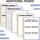 2026 Planner, Weekly and Monthly Calender Planner, Jan 2026 to Dec 2026, Hardcover 2026 Calendar Book with Tabs & Inner Pocket, Office Home School Supplies for Women & Men - A4 (8.5" x 11"), Lavender