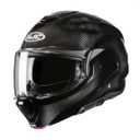 HJC F100 Carbon Solid Modular Motorcycle Helmet with HJ-45 Pinlock Visor, DOT Approved (Carbon, Large)