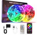 Led Lights for Bedroom 200 FT (2 Rolls 100 FT), with Remote and Application Control RGB Color Changing LED Strip Lights, Music Synchronization, Used for Room, Family, Party Decoration