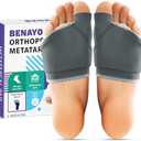 Orthopedic Metatarsal Pads,Ball of Foot Cushion with Gel Pad for Women and Men, Foot Pads for Ball Pain Relief, Morton's Neuroma, Metatarsalgia Support. (Gray, XLarge:Men(10-13))