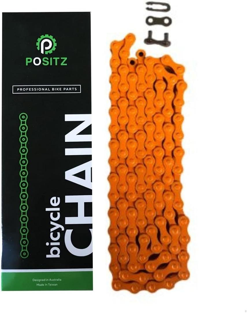 Bike Orange Kool Single-Speed Chain, 1 Speed 1/2  1/8 inch, 112 Links