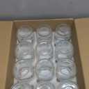 Rubtlamp Clear Mason jar 32 oz, 12 Pack Glass Jars - Wide Mouth Mason Jars with Airtight Lids for Pickling, Fermenting, Food Storage&DIY Crafts, Microwave & Dishwasher Safe