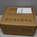 Enameled Cast Iron Dutch Oven - Umite Chef 5QT Pot with Lid & Cotton Potholders - Heavy-Duty Cookware for Bread Baking, Braising, Stews, Roasting (Cream White)