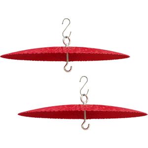 13" Bird Feeder Baffle, Metal Hummingbird Feeder Rain Guard, Metal Hanging Baffle Weather Guard Cover for Outside