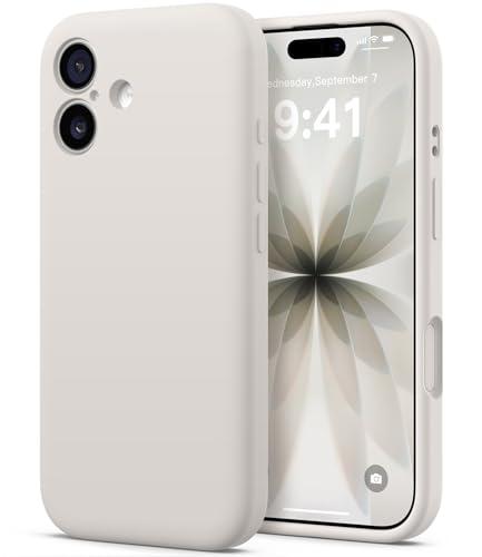 AOTESIER Compatible with iPhone 17 Case, Silicone Upgrade [Full Camera Protection][Integrated Camera Control Button] Shockproof Protective 17 Phone Case with Anti-Scratch Lining, Stone