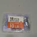 18 Pack Suction Cup Hooks Max Load 10LB, 1.77Inch Suction Cup Hook for Glass Window, Reusable, Suitable for Glass, Windows, Bathrooms, Kitchens, Tiles, Shower Cubicles