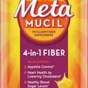 Metamucil 4-in-1 Psyllium Husk GLP-1 Friendly Fiber Supplement, Real Sugar, 114 tablespoons, Orange Flavored, Daily Fiber Powder for Digestive Health, made with Plant-Based Psyllium Husk Fiber