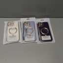 3 x iPhone 11 Pro Max Case, MagSafe Compatible, Purple, Metal, Snap-On