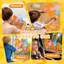 Preschool Learning Math Toy for Toddlers, Silicone Counting Board with Number Tracing | Montessori Educational Math Manipulatives Number Counting Blocks for 3 Year+ Boys Girls Gifts