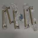 Franklin Brass Francisco (5-Pack) Cabinet Handles 5-1/16" Hole Center Modern Pulls | Champagne Bronze Hardware Kitchen Door, Drawers, Dressers, Furniture P29618Z-CZA-B