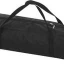 PATIKIL 23 Inch Camp Chair Replacement Bag Nylon Folding Chair Carrying Storage Bag for Beach Chair with Large Zipper Shoulder Strap for Camping Travel, Black (23 x 7.8 x 7.8 inch)