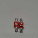 Aramox Universal Rear Spring Assisted Shock Absorber, 100mm, Aluminum Alloy Adjustable Suspension for ATV Scooter