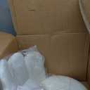 Vanity Chair for Makeup Room - Midcentury Modern Accent Chair for Living Room Bedroom, Velvet Chair with Back Support and Metal Legs (White)