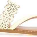 kensie Women's Masha-b Flat Sandal (Yellow)