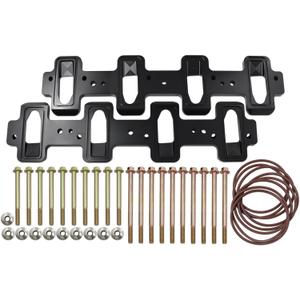 Rectangle Billet Intake Manifold Adapter Plates Compatible with LS1 Cathedral Port Cylinder Head to LS3 LSA ZL1 CTS-V Rectangle Billet Intake Manifold Adapter Plates Compatible with LS1 Cathedral Port Cylinder Head to LS3 LSA ZL1 CTS-V