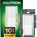 Lutron Diva LED+ Dimmer Light Switch for Dimmable LED, 150 Watt, Single-Pole or 3-Way, DVCL-153P-WH, White Pack with 10