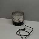 JIAWANSHUN Electric Coffee Bean Cooler with 1.1LB Capacity & Heavy Steel Base - 2-Layer Stainless Steel Mesh for Fast Cooling & Chaff Removal, Home Coffee Brewing Essential Tool 110V (black)